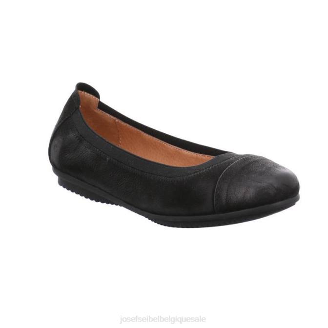 femmes Josef Seibel Pippa 07 appartements noir huilé J4DB164
