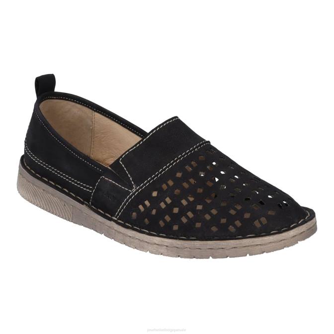 femmes Josef Seibel sosie 27 chaussures à enfiler noir J4DB190