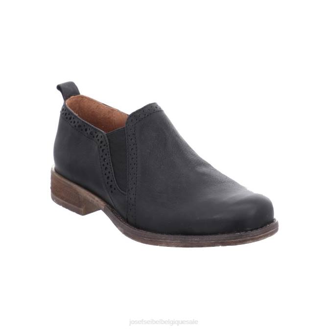 femmes Josef Seibel terre de sienne 91 chaussures à enfiler noir J4DB175