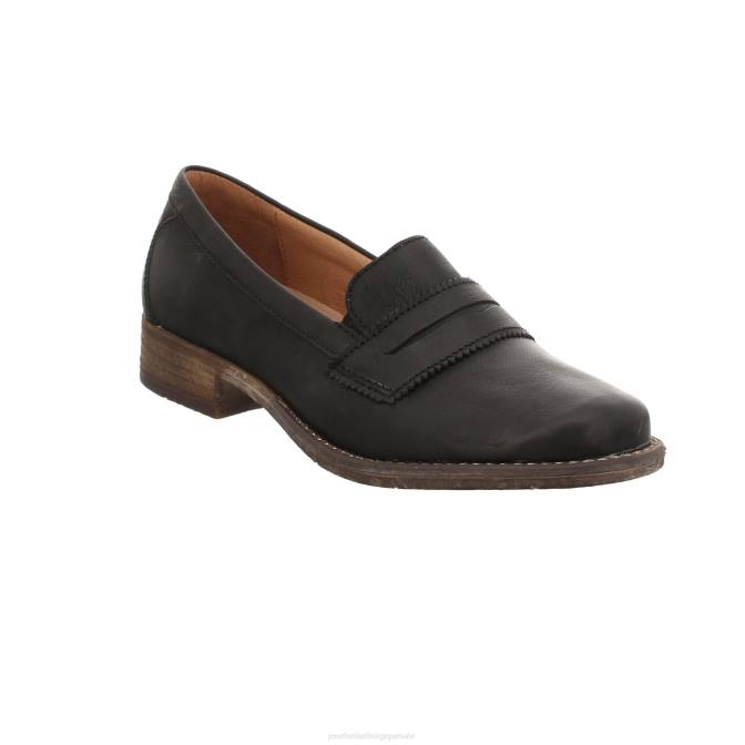 femmes Josef Seibel terre de sienne 96 chaussures à enfiler noir J4DB173