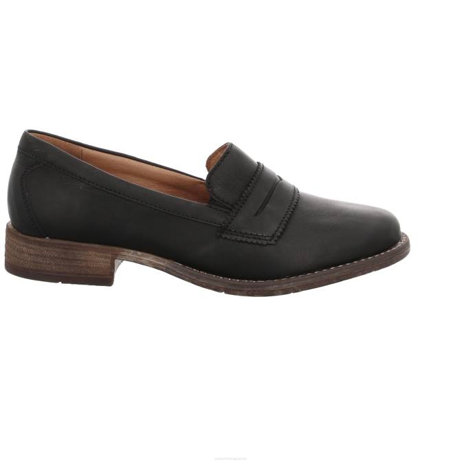 femmes Josef Seibel terre de sienne 96 chaussures à enfiler noir J4DB173
