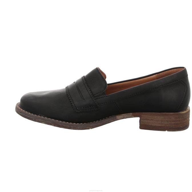 femmes Josef Seibel terre de sienne 96 chaussures à enfiler noir J4DB173