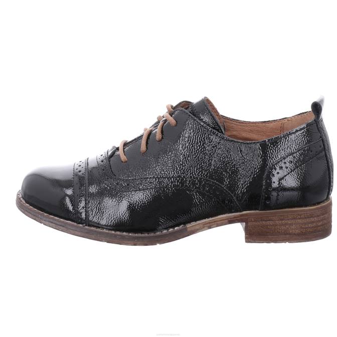 femmes Josef Seibel terre de sienne 73 chaussures à lacets vernis noir J4DB184