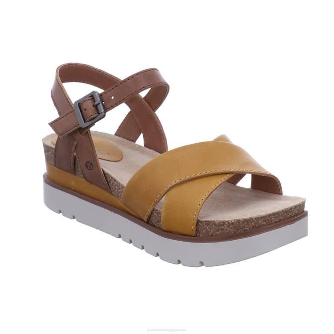 femmes Josef Seibel clé 10 des sandales jaune J4DB124