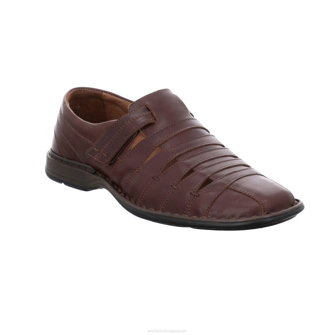 Hommes Josef Seibel Steven chaussures à enfiler marone J4DB310