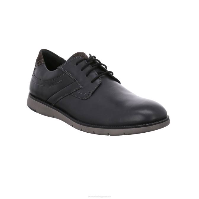 Hommes Josef Seibel Tyler 25 chaussures à lacets noir J4DB345