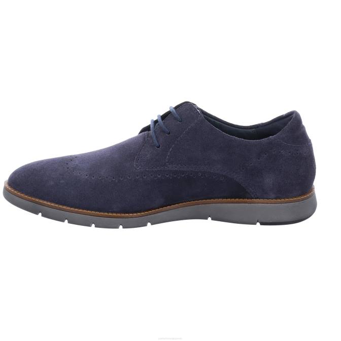Hommes Josef Seibel Tyler 33 chaussures à lacets suède graphite J4DB337
