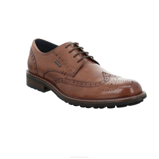 Hommes Josef Seibel jaspe 53 chaussures à lacets Cognac J4DB323