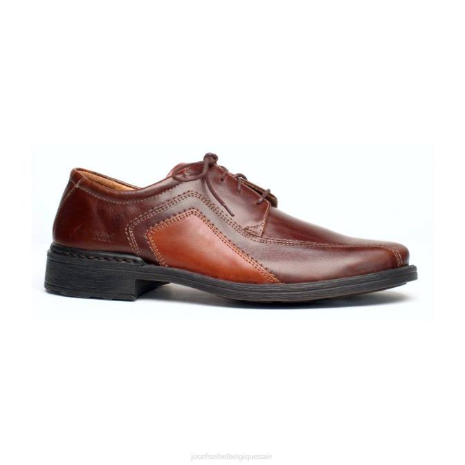 Hommes Josef Seibel ponceuse chaussures à lacets marone J4DB343