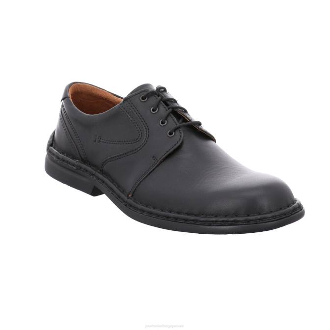 Hommes Josef Seibel valet chaussures à lacets noir J4DB290