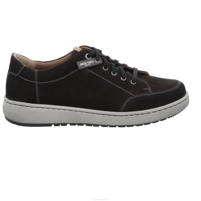 Hommes Josef Seibel David 03 chaussures de gym nubuck noir J4DB301