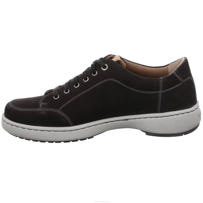 Hommes Josef Seibel David 03 chaussures de gym nubuck noir J4DB301